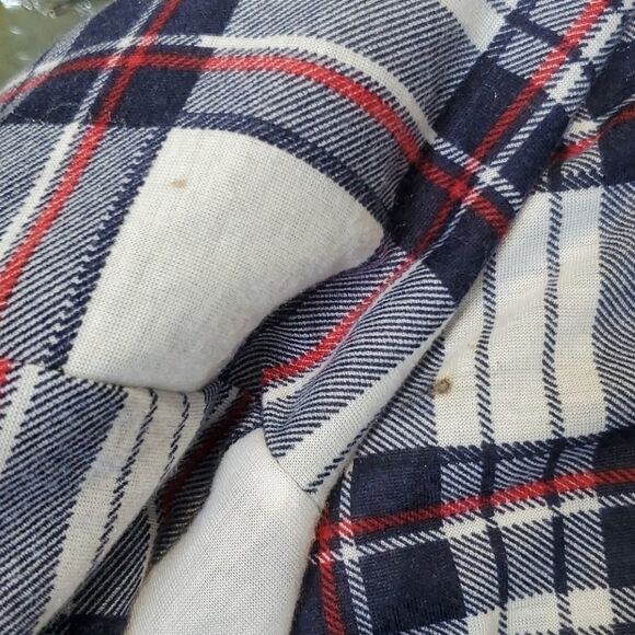  Don't Stop Believing plaid polyester button tunic - Picture 13 of 13